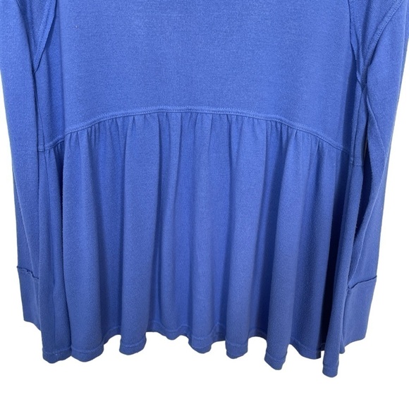 Free People “Forever Your Girl” Cobalt Blue Babydoll Top Size XS - Picture 10 of 13